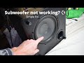 Subwoofer Not Working Simple Fix Boston CS Sub 10