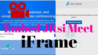 How To Jitsi Meet Video Conference embed on iFrame