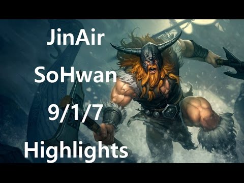 Jinair SoHwan Olaf 9/1/7 All KDA highlights 2016-1-4