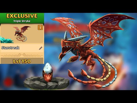 Starstreak Max Level 150 Titan Mode - Exclusive Triple Stryke - Dragons:Rise of Berk