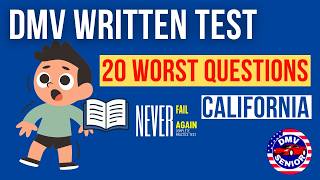 DMV Permit Test 20 Hardest Questions | 2026 California DMV written test
