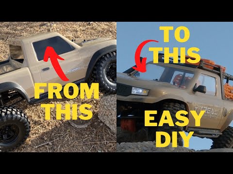 Traxxas TRX4 Sport Easy DIY Window Mod - I can see clearly now!