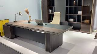 Hertz series, Luxury Office Furniture Design Wooden Bureau Executive Office Desk