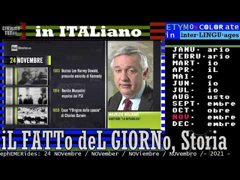 2021 🌎🌎🌎 synOPSis * 24 NOVembre negli ANNi * RAI Storia Accadde Oggi