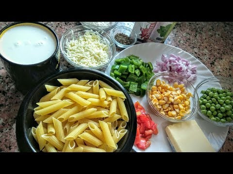 White sauce pasta Recipe|Italian Recipes With Indian Style | Pasta in white sauce|Cheesy White Pasta