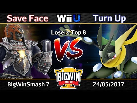 BigWinSmash 7 - Losers Top 8 - Save Face (Ganondorf) v Turn Up (Greninja, Samus)
