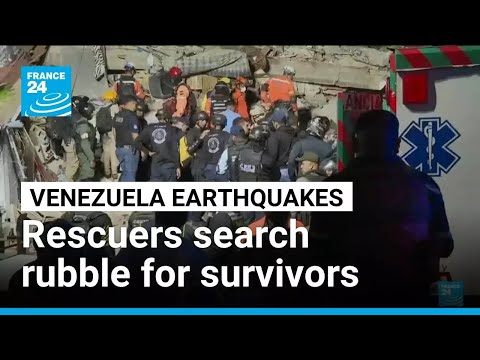 Venezuelans search rubble for quake survivors with thousands feared dead