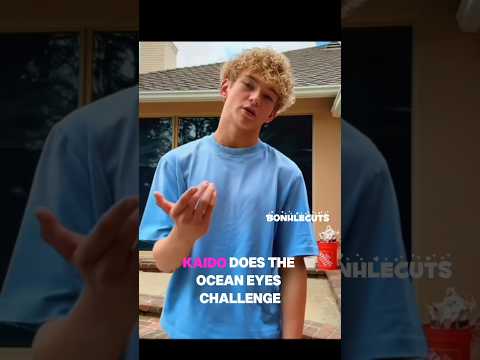 Kaido Does The Ocean Eyes Trend With Salish  #kalish