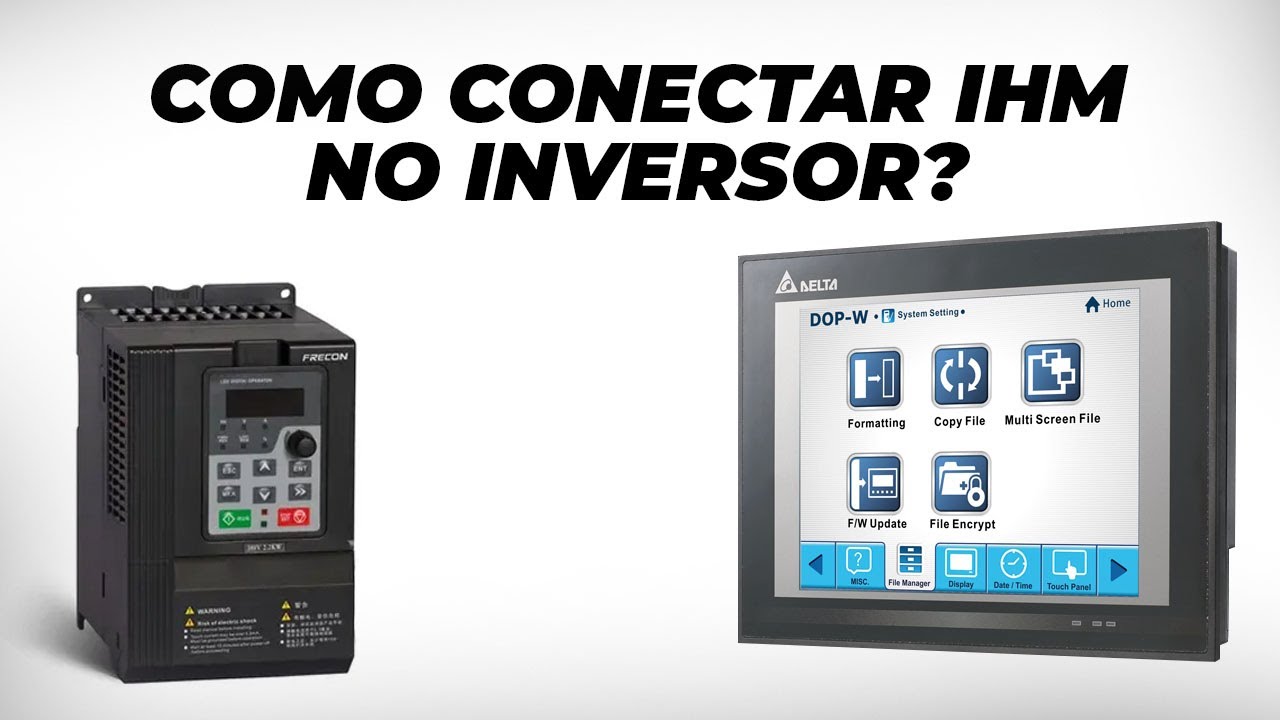 COMO CONECTAR A IHM (RS485) COM INVERSOR DE FREQUÊNCIA