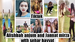 Alishbah anjum and Jannat mirza tiktok #seharhayya