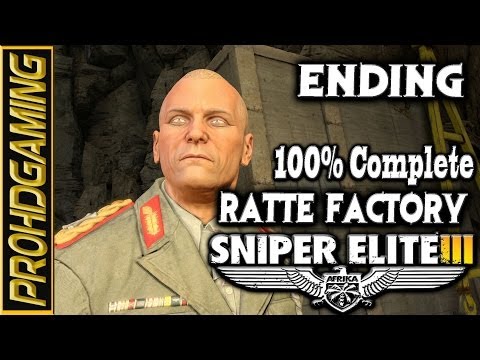 Sniper Elite 3 (PC) I M # 8/Ending/Ratte Factory I Walkthrough/Collectibles/Opt Objectives