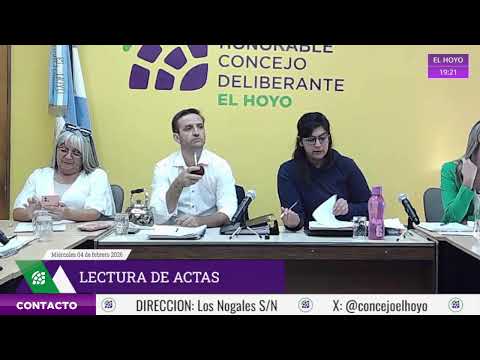 Emisión en directo del Concejo Deliberante de El Hoyo