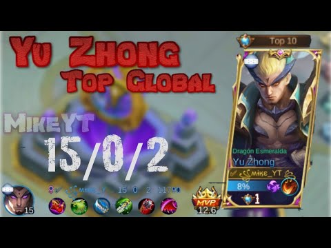 YU ZHONG AFTER THE Nerf IMMORTAL| BRUTAL ENDURANCE | how to use yu zhong- Mobile legends