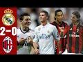 HIGHLIGHTS • Real Madrid Vs Ac Milan 2-0  Champions League • Ozil, Ronaldo, Ronaldinho & Ibrahimovic