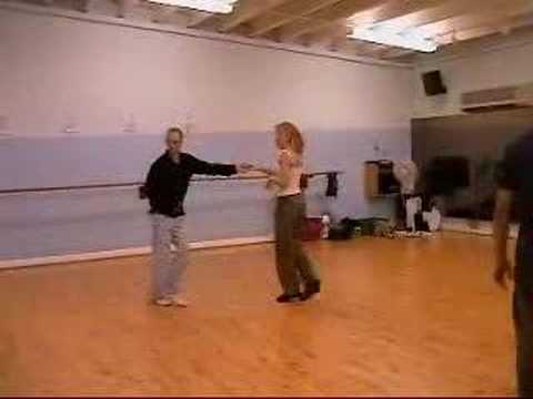 Lee and Nic dancing Ceroc Modern Jive