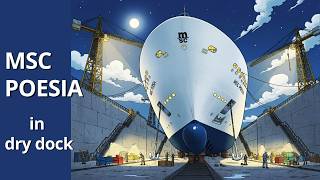 MSC POESIA in Dry Dock #msc #msccruises #cruiseship #cruise #cruisevlog #cruisevacation