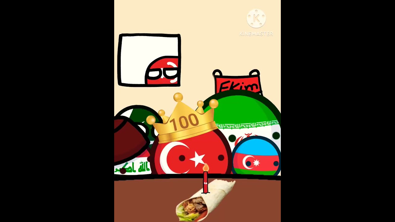 happy 100th birthday türkiye (Créditos a: @AshyAnimations) | #countryballs #humor #türkiye