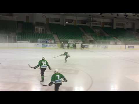 HK Olimpija U-14 ogrevanje pred tekmo državnega prvenstva proti HK MK Bled B, 18.9.2016