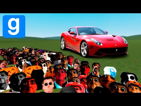 OBUNGA FAMILY VS CAR - Garry'sMod(PART 2)