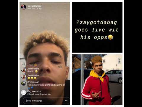 Zaygotdabag goes live with his opps