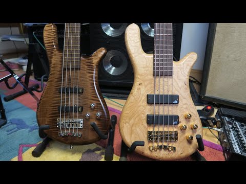Warwick Streamer LX5 bass comparison (MEC vs. Aguilar)
