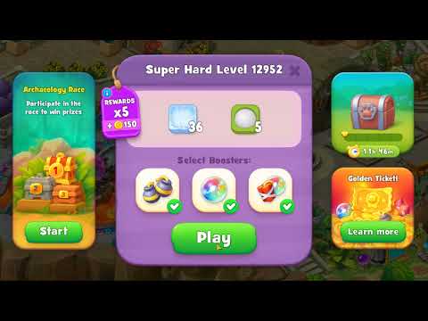 Gardenscapes level 12952 Gameplay #Bubunka