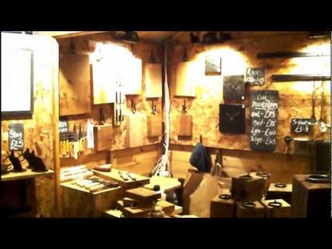 Alex Pole Iron Work Stall in Bath...Christmas 2012