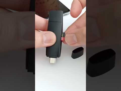 Insert the micro SD into the USB type C OTG card reader to access via the smartphone port #shorts