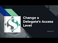 Change a delegate's access level with a SaaSTech Servers Account - KB 12379