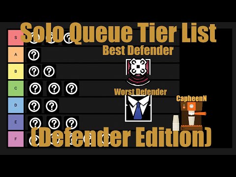 Best Solo Queue Defenders Tier List (1,000 Subscriber Special) - Rainbow Six Siege