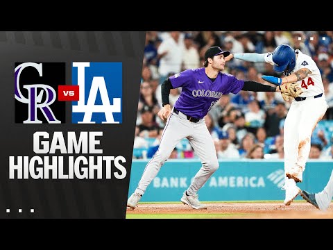 Rockies vs. Dodgers Game Highlights (9/10/25) | MLB Highlights