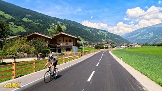Mayrhofen to Zell am Ziller 🇦🇹 , Driving Through the Zillertal Valley in Austria 4K 60p