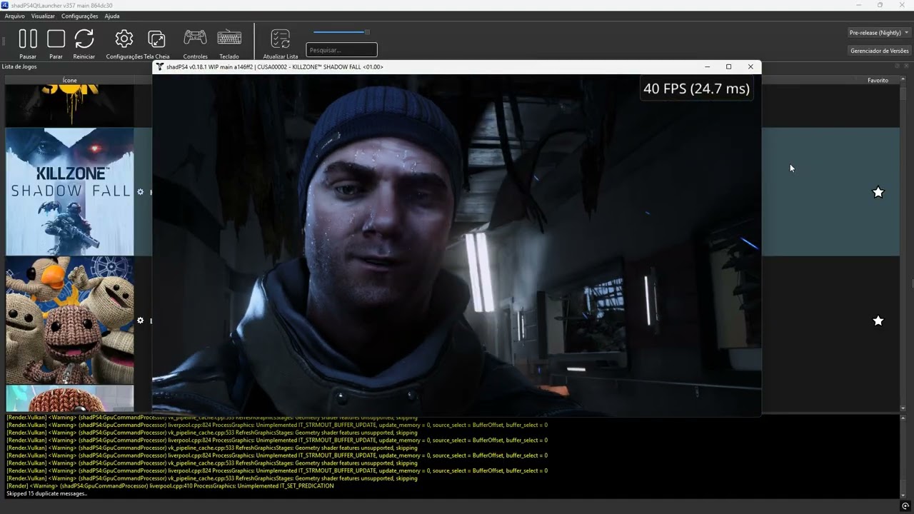 shadPS4 v0.18.1 WIP main a146ff2 | CUSA00002 KILLZONE™ SHADOW FALL 01.00 PLAYABLE