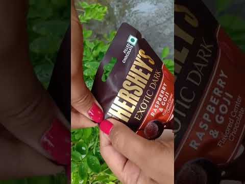 Hersheys exotic dark Raspberry & Goji.    #chocolate #hersheys #fun #food #kids
