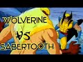 Wolverine Vs Sabretooth | X-MEN | 90s Cartoon