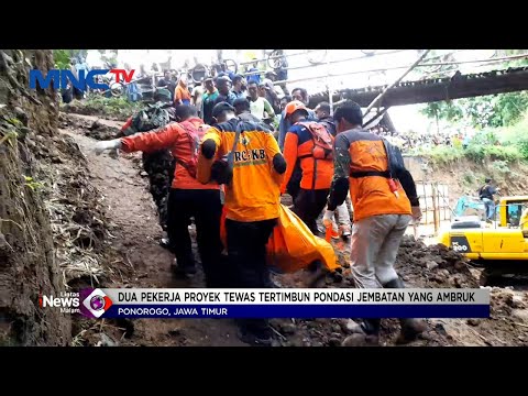 Dua Pekerja Proyek di Ponorogo Tewas Tertimbun Pondasi Jembatan Ambruk #LintasiNewsMalam 16/12