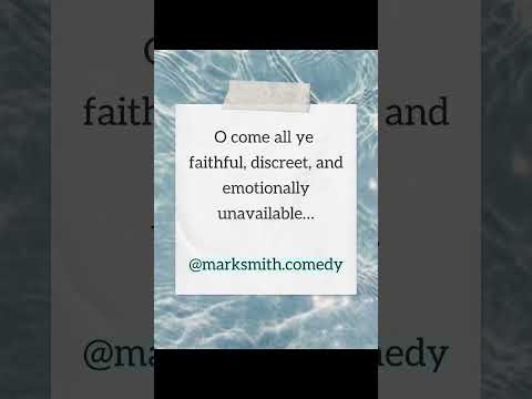 Even one unwise man would be very welcome…#comedy #christmascomedy #carols #funnyshorts