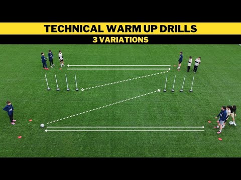 Technical Warm Up Drills | 3 Variations | Football/Soccer Training