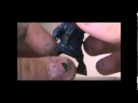 How to paint a Chaos Cultist (Night Lord)   (German/Deutsch)