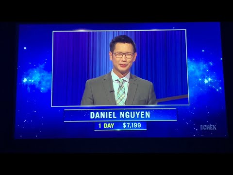 Jeopardy, intro & 1st Daily Double - Daniel Nguyen Day 2 (5/12/22)