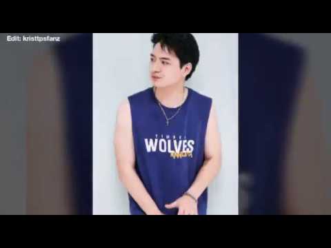 021218 FMV Krist Perawat at airport back from Myanmar ♥