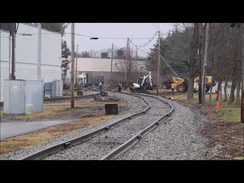 Abandoned railroad restoration - Myles Standish Taunton, MA - 1/3/2023