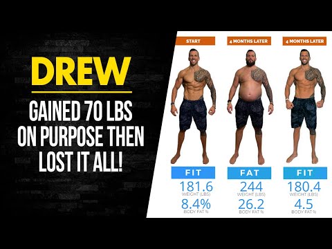 Gaining 70 pounds on purpose, then losing it all with Drew Manning
