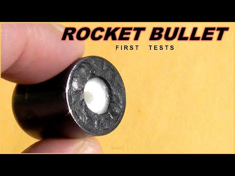 .70 Caliber ROCKET BULLET -  First Tests