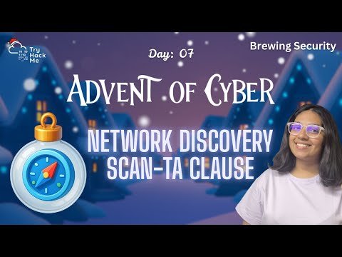 Network Discovery – Scan‑ta-Clause | AoC 2025 Day 7 | TryHackMe | Beginner Friendly