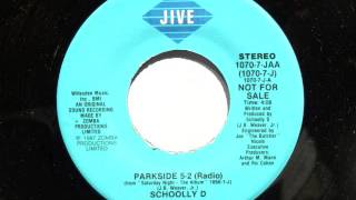 SCHOOLLY D - Parkside 5-2 (Radio) / (7") - 1987