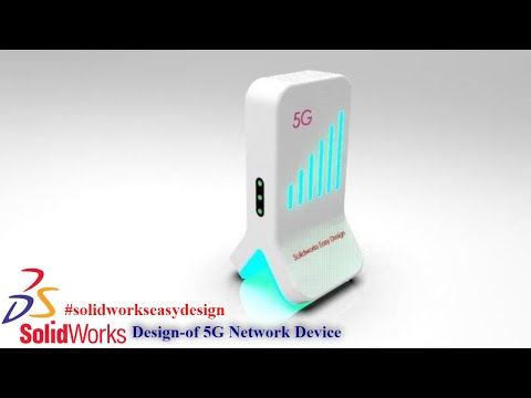 Solidworks Tutorial # 93 How to Design 5G Network Device in Solidworks Modeling