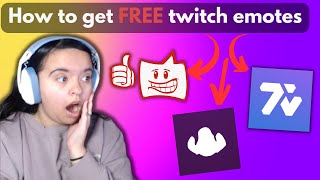 How to get FREE Twitch Emotes! (Tutorial)