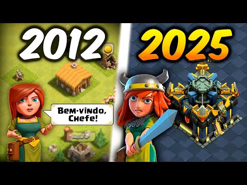 A História COMPLETA do CLASH OF CLANS (2012 a 2025) | Evolução Supercell
