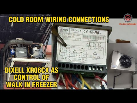 WALK IN FREEZER SIMPLE WIRING CONNECTIONS / DIAGRAM